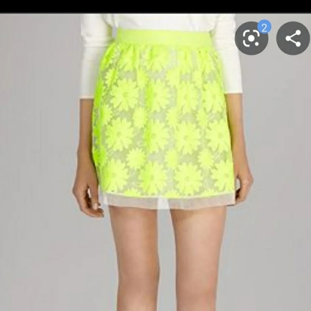 Karen Millen floral lime skirt